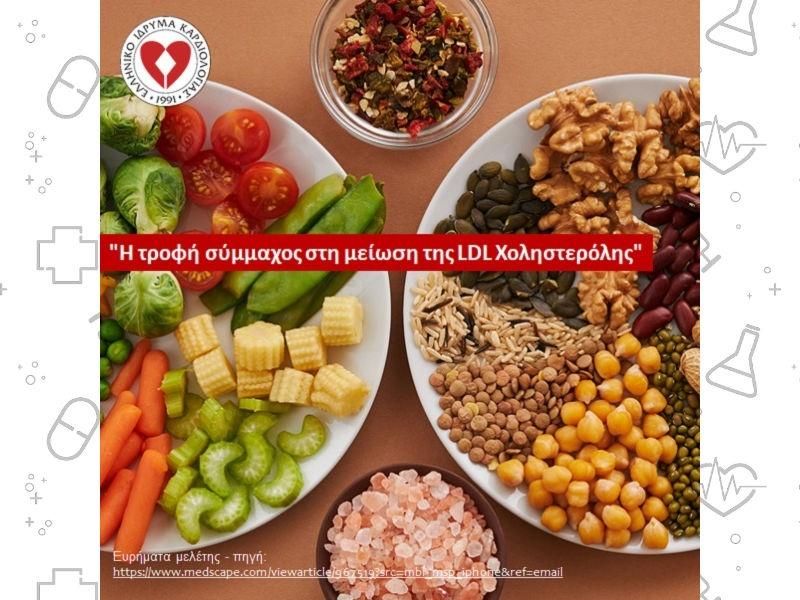 «Η τροφή ως φάρμακο για τη μείωση της LDL Χοληστερόλης» Ευρήματα μελέτης – Μινεσότα Η.Π.Α.